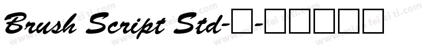 Brush Script Std-中字体转换
